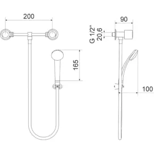 Misturador Higiênico para Banheiro Domus Meber - Imagem 2