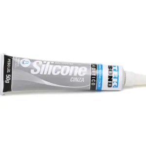 Silicone Adesivo para Uso Geral 50g Cinza - Imagem 3