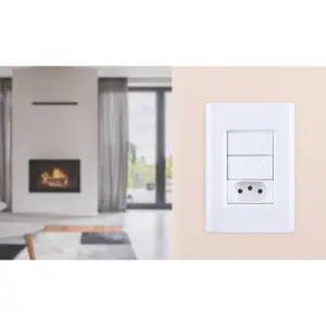 Placa 3 Postos Giz 4 X 2 Branca - Tramontina