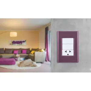 Placa 3 Postos 4x2 Purpura - Imagem 3