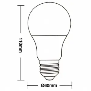 Lâmpada de Led Tkl40 7w 3000k - Taschibra