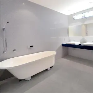 Porcelanato Esmaltado Acetinado Borda Reta Cimento 80x80cm - Imagem 4