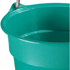 Balde Plástico de 8 Litros, Cor Verde, Linha Oba, Sanremo. - Imagem 3