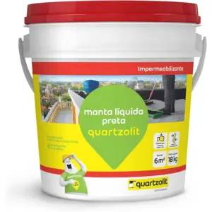 Manta Liquida Preta 18kg - Quartzolit