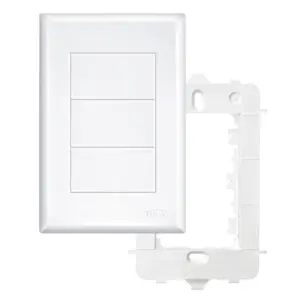 Placa 4x2 com Suporte Cega Evidence Branca