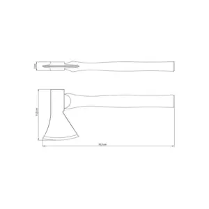 Machadinha de Unha 600g com Cabo de Madeira - Tramontina - Imagem 1