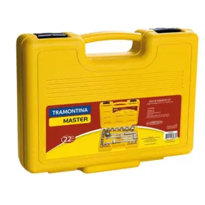 Jogo de Soquetes Estriados 1/2" em Aço Cromo Vanádio e Acabamento Cromado 22 Peças - Tramontina - Imagem 4