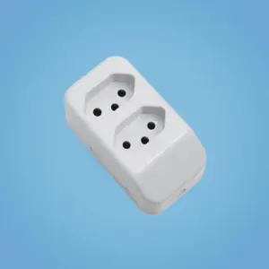 Tomada Móvel Múltipla 2p+t 10a/250v Dupla Cinza - Fame