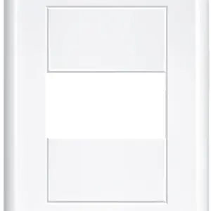 Placa 4x2 com Suporte 1 Módulo Horizontal Evidence Branco - Imagem 3