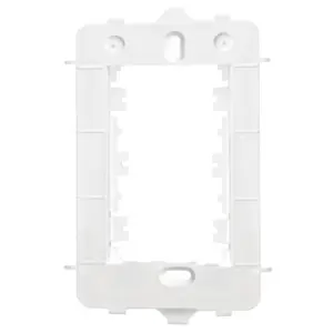 Placa 4x2 com Suporte 2 Módulos Distanciados Horizontais Evidence Branco - Imagem 4