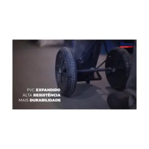 Roda de Carrinho de Mão Pedreiro com Pneu Maciço Não Fura - Imagem 2