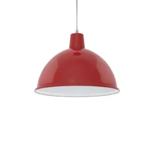 Lum Pendente Taschibra Design Td 821 Vermelho