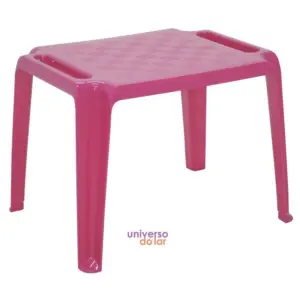 Mesa Infantil Dona Chica em Polipropileno Rosa