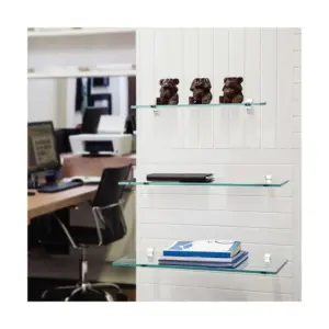 Prateleira Reta de Vidro 20x40cm com Suporte Tramontina - Imagem 3