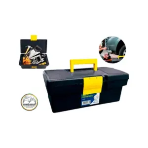 Caixa Ferramentas Plástica Pequena 18x32cm 12,5'' - Metasul - Imagem 4