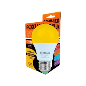 Foxlux Lâmpada Led Bulbo 7w Amarela Bivolt