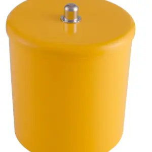 Cesto Multiuso com Tampa ø20x25cm Amarelo