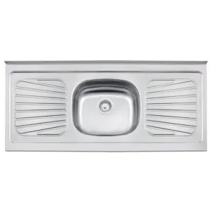 Pia de Apoio em Aço Inox Tramontina New Raggi 40 120 X 52cm - Imagem 1