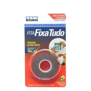 Fita Dupla Face Fixa Tudo Externa 12mm com 2 Metros - Imagem 2