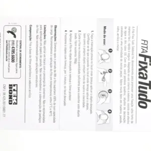 Fita Dupla Face Fixa Tudo Externa 12mm com 2 Metros - Imagem 3
