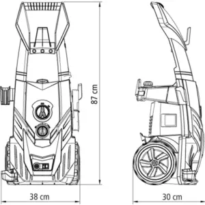 Lavadora de Alta Pressão 2100w 220v Amarela e Preta - Imagem 8