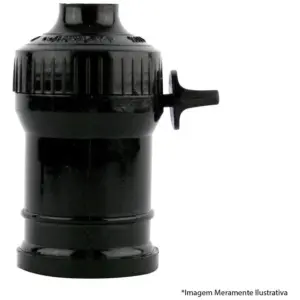 Soquete Pendente com Chave Termoplast Preto 43.05t com 10 Peças - Foxlux - Imagem 1