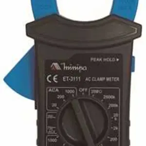 Alicate Voltímetro Amperímetro Digital Categoria Iii 600v Et-3111 - Minipa