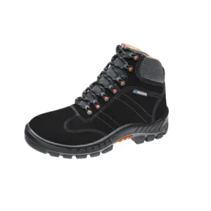 Par de Botas de Couro com Cadarço Preta Premier N°41 - Marluvas