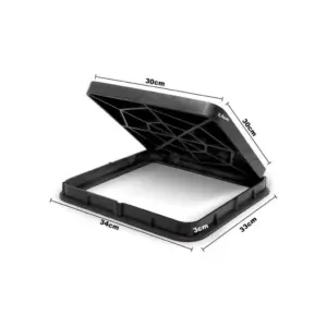 Tampão Fechado com Base Articulado Reforçado 30 X 30cm - Roma - Imagem 4