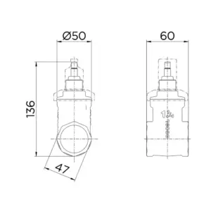 Registro Gaveta Base 1.1/4 Docol - Imagem 4