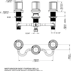 Acabamento para Registro Docolbase Itapema Bella 1.1/2" e 1.1/4"