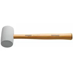 Martelo de Borracha 450g com Cabo de Madeira Modelo Americano - Tramontina - Imagem 1