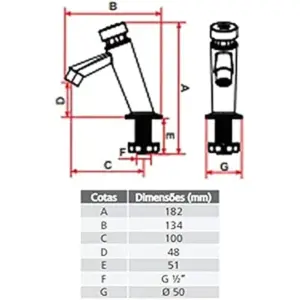 Torneira Automática Lavatório Bica Baixa Br/cr Tigre - Imagem 4