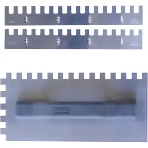 Kit Desempenadeira Dentada de Aço 3 em 1-26 Cm Flextools