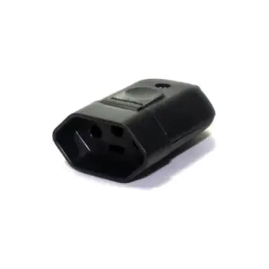 44 Plugue Fêmea 10a Cores Preto Branco Grande 44pc Tramontin - Imagem 1