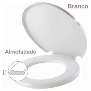 Assento Sanitário Herc Prime Almofadado Branco - Imagem 2