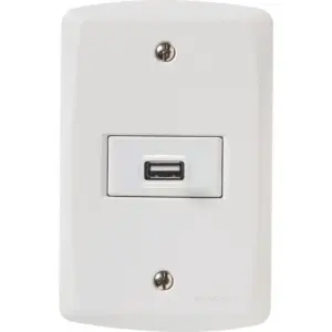 Conjunto 4x2 com 1 Tomada Usb 1,5 a Bivolt Lux2 Branco - Tramontina