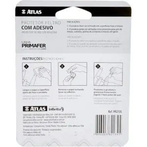 Protetor Adesivo Feltro, 9 Peças, Bege, Pincéis Atlas - Imagem 2