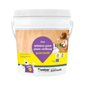 Adesivo para Pisos Vinílicos 18kg - Quartzolit - Imagem 1
