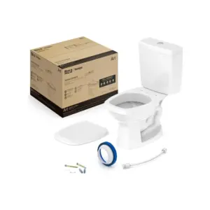 Kit de Bacia com Caixa Assento Pp com Queda Amortecida e Complementos de Instalação Art - Imagem 1