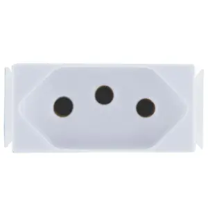 Módulo Tomada 2p+t Branco250v/ 10a - Tramontina - Imagem 1