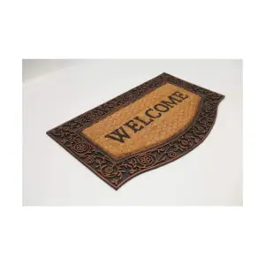 Tapete Fibra de Coco Welcome Kapazi Marrom - Imagem 3