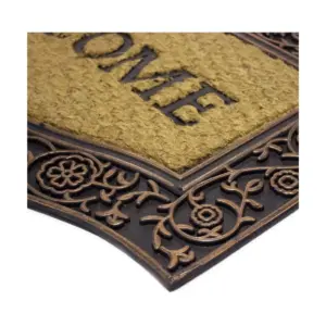 Tapete Fibra de Coco Welcome Kapazi Marrom - Imagem 4