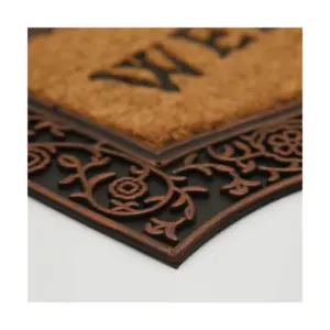 Tapete Fibra de Coco Welcome Kapazi Marrom - Imagem 5