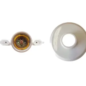 Plafon de Plástico com Bocal em Porcelana E-27 - Foxlux - Imagem 1