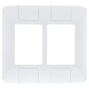 Placa 6 Postos 4 X 4 Tramontina Aria Branco - Tramontina - Imagem 1