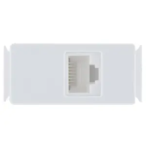 Módulo Tomada para Transmissão de Dados Branco Rj45 Cat 6 - Tramontina - Imagem 1