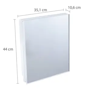 Armário de Plástico Versátil Branco 35,1 X 10,6 X 44cm - Imagem 3