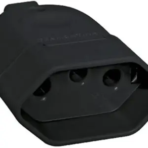 Plugue Fêmea 2p+t 20a 250v Preto - Tramontina - Imagem 1