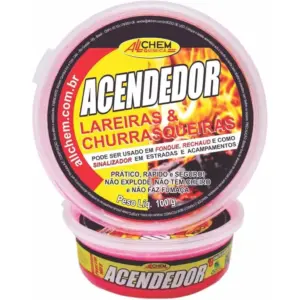 Allchem, Acendedor de Carvão Lareira Churrasqueira Allchem 100g